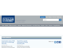 Tablet Screenshot of petroleum-economist.com